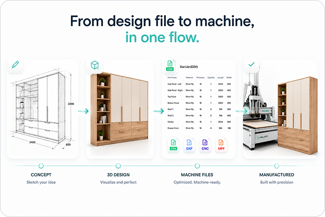 Prolance for Manufacturers - Direct design to factory CNC automation